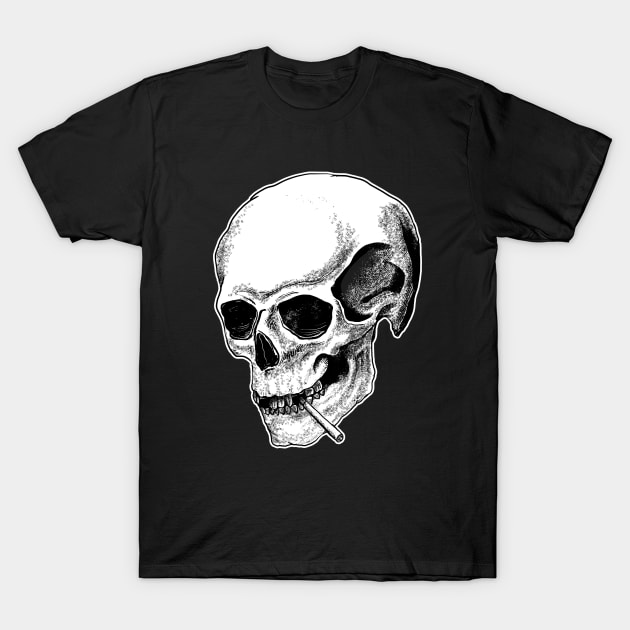 Smoking Skeletons T-Shirt by DeathAnarchy